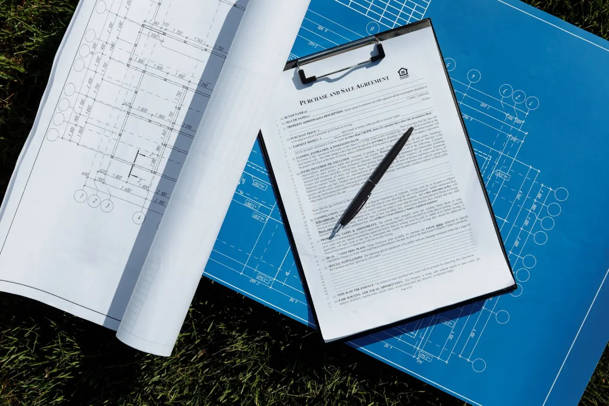 Septic plans and a permit application